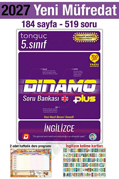 Tonguç Yayınları 5. Sınıf 2027 İngilizce Dinamo Soru Bankası