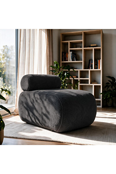 İNARCH DİZAYN Cosmo Berjer – Modern Minimalist Konforlu Tekli Koltuk Koyu Gri