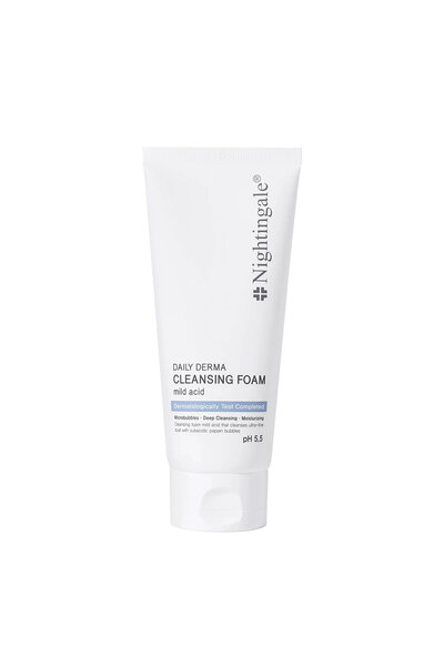 NIGHTINGALE Daily Derma, Curățare și Hidratare, Spumă de curățare, 140 ml