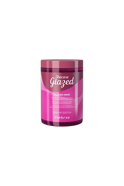 Inebrya Shecare Glazed, Κρέμα Μάσκα Θεραπείας Μαλλιών, Λάμψης, 1000 ml