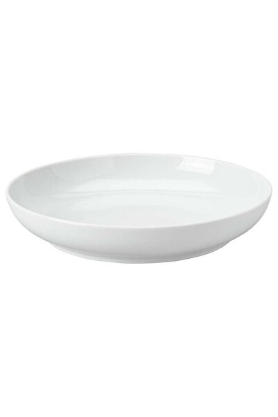 IKEA Deep Plate Feldspar Porcelain White 21 cm 0.7 L