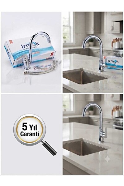 Tasarım Ve Dayanıklılık: Irmak Su Armatürleri Krom Lavabo / Lavabo Bataryası Montaj Seti Dahil Su Tasarruflu