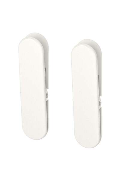 IKEA Skadis Pegboard Clips, White Powder-Coated Steel, Pack of 2
