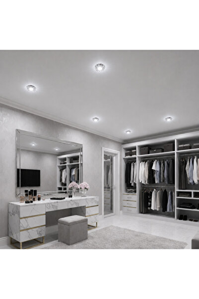 Alessandro DESIGN Spot LED ORBITA, 5W, Rotund, Lumina Rece + RGB, Alb, Rasina...