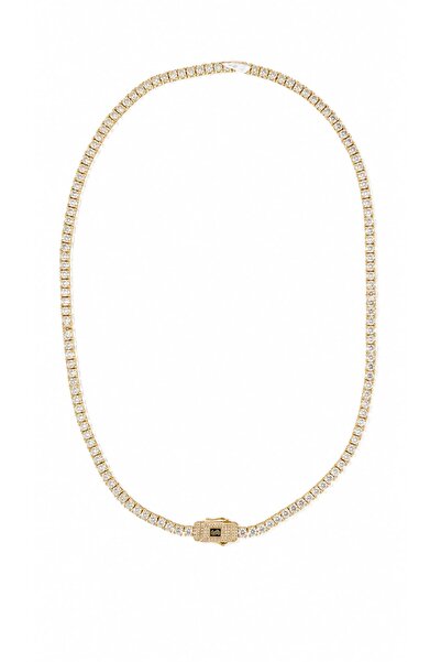 Su Yolu S Gold Döküm Kolye JP00634