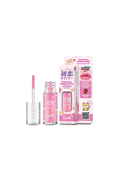 RUDE cosmetics Strawberry Sparkle, Ulei de buze, 4 ml