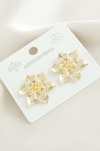 TakÇalıştır Flower Metal Earrings