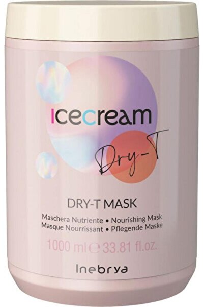 Inebrya , Ice Cream Dry-T, Hair Treatment Cream Mask, Hydrating, 1000 ml
