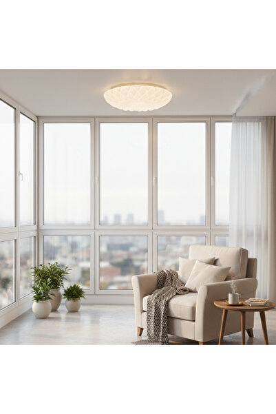 Alessandro DESIGN Plafonieră LED 23 cm, 22W, 3000K / 4000K / 6000K, Alb, Meta...