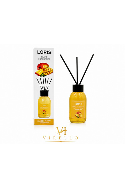 Loris Odorizant de Cameră Home Fragrance Mango & Passion, Difuzor cu Bețișoar...
