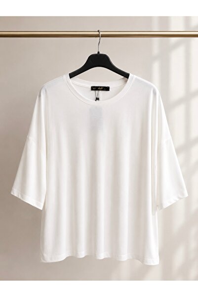 Kadın Basic Siyah Tişört Kısa Kollu Günlük Rahat T-Shirt