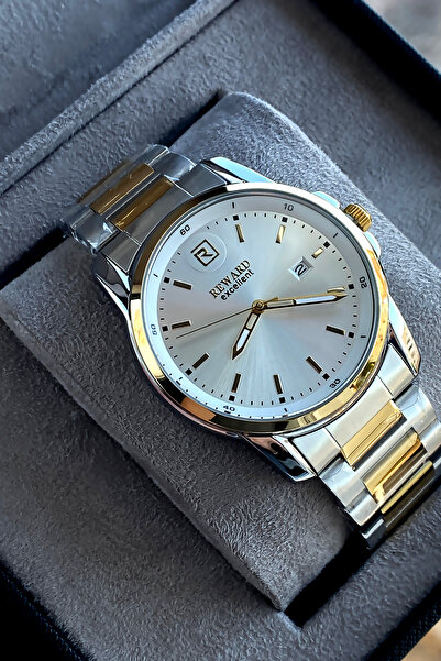 Reward Original Men's Wristwatch Waterproof Steel Band Gift with Box