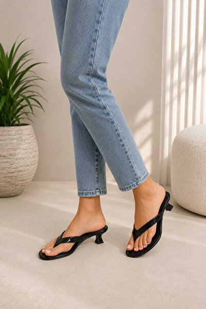 NewQueens Round Toe Women's Heeled Slippers with Flip-Flop Pads, Supported Or...