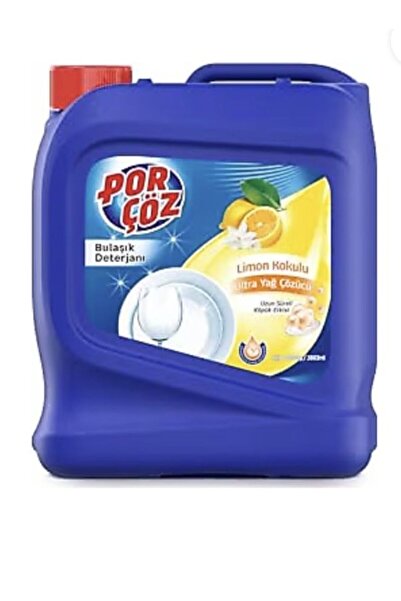 Porçöz BULAŞIK DETERJANI 4KG (LİMON KOKULU ULTRA YAĞ ÇÖZÜCÜ)