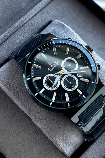 Reward Original Men's Wristwatch Waterproof Steel Band Gift with Box