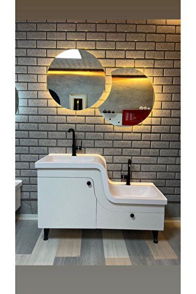 ADNAN MOBİLYA Engelli lavabo 100 cm/ABDEST LAVABO 100X45 SAĞ