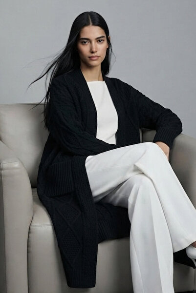 Şiir Tekstil ARVAL Tricotaje din tricot jacquard cu mâneci lungi și textură m...