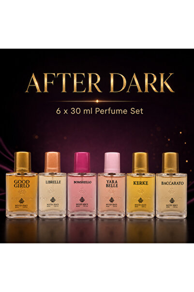 Woody Sence After Dark Women's Perfume Gift Set, 6 x 30 ml