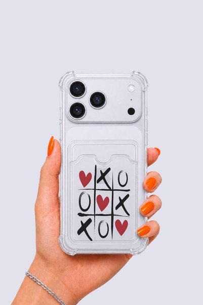 northcity n حافظة آيفون 17 برو ماكس بنمط XoXO مع حامل للبطاقات