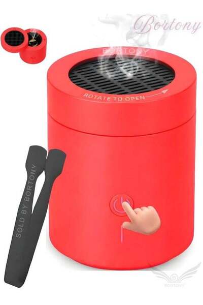 BORTONY Portable Electronic Bakhoor Burner with Rotating Head, Car Bakhoor 20...