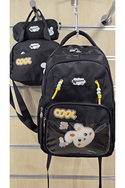 Relaxion School Bag Set with Lunch Box and Pencil Case