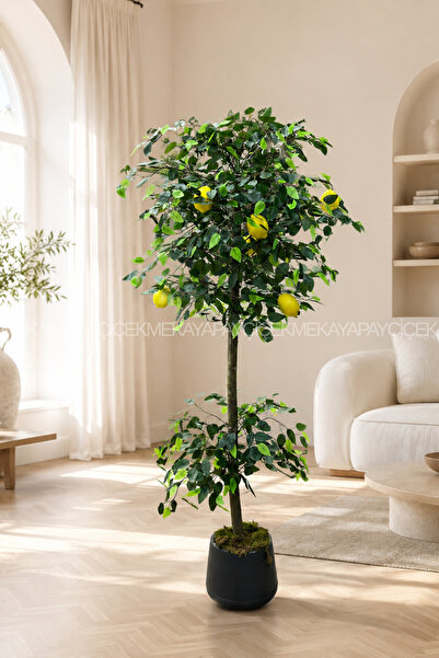 Meka Yapay Çiçek Yapay Limon Ağacı 175 Cm Atlas Saksı