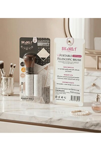 HASSANCO Sk&No.1 Portable Telescopic Makeup Brush