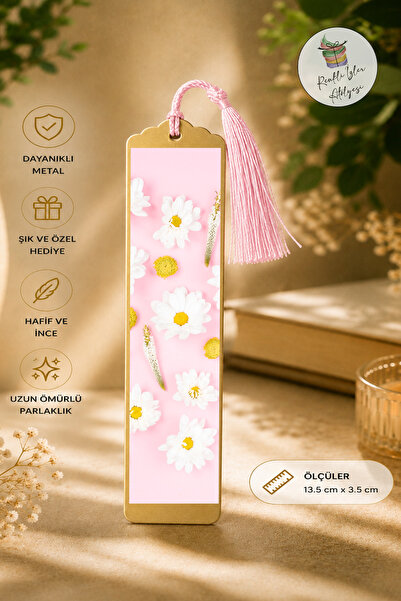 renkli izler atölyesi Artistic Design Metal Bookmark