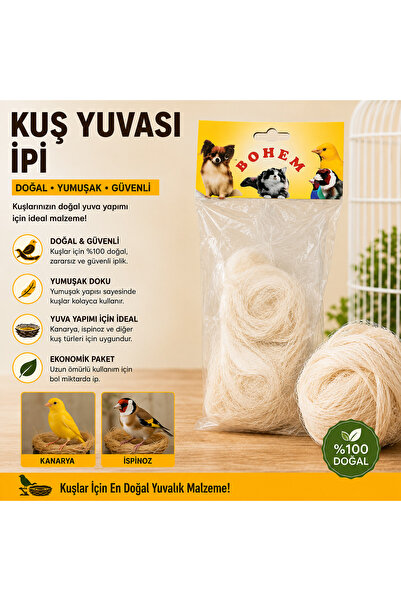 Baron Pet Kuş Yavruluk Kılı Kanarya Muhabbet Kuşu Yuva Malzemesi