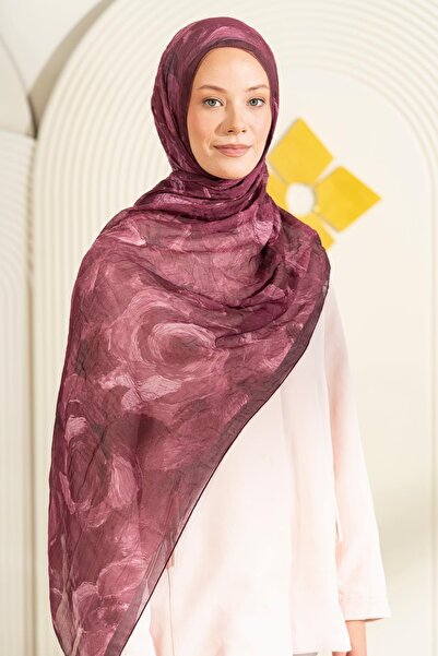 JAWEL Digital Crinkled Textured Bamboo Shawl Herakleia