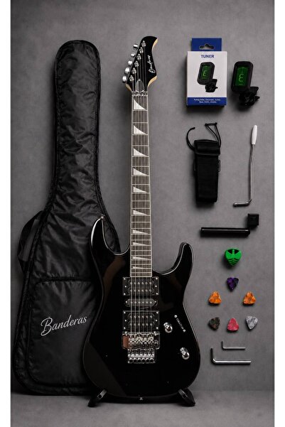 BANDERAS Elektro Gitar HSH Manyetik Kilitli Köprü Kılıf Askı Kapo Penalık Pen...
