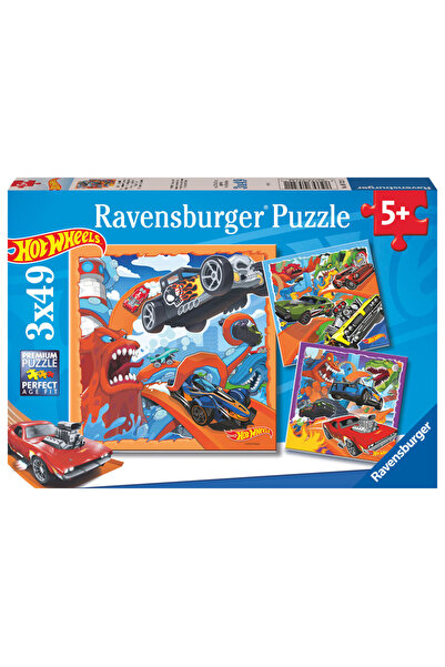 RAVENSBURGER Hot Wheels puzzle 3x39pcs