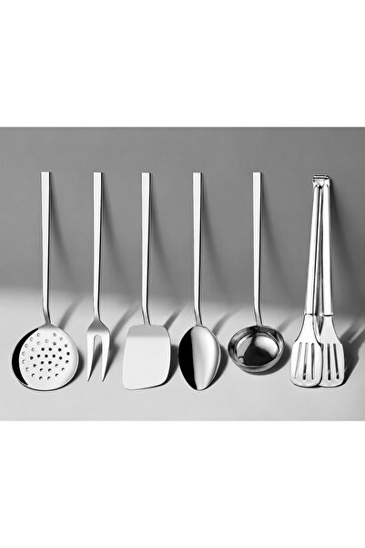 Arsel Alize Sade 6 Piece Service Set 304 Quality Stainless Steel 18/10 Cr-Ni