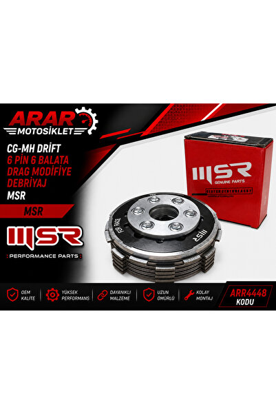Arar CG-MH DRİFT 6 PİN 6 BALATA DRAG MODİFİYE DEBRİYAJ MSR -ARR4448