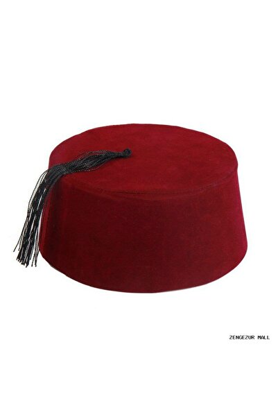 ZERO LAND Zngzrmll Burgundy Color Ottoman Fesi (214249) Adult Size