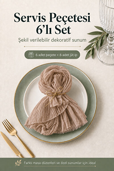 Soft Kare Bohemian Dinner Napkin Set of 6 for Special Occasions – 40×40 cm