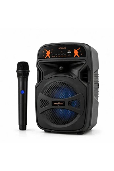 SLTECH GTS-2412 6,5 İnç Taşınabilir Bluetooth Hoparlör ve Kablosuz Mikrofon