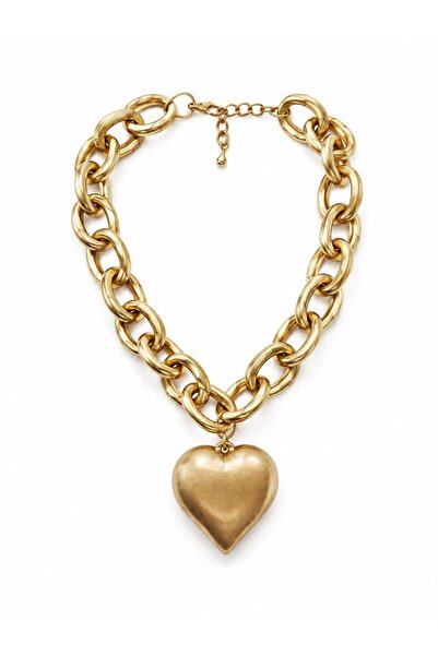CHARMLUCKY Heart Matte Chain Necklace