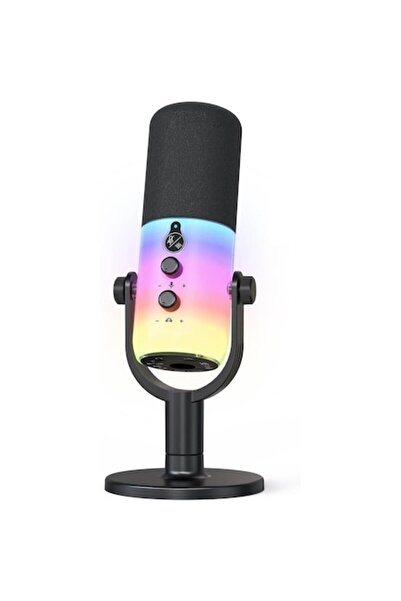 loksy25 Professional XLR USB Microphone with RGB, Voice and Headphone Control...