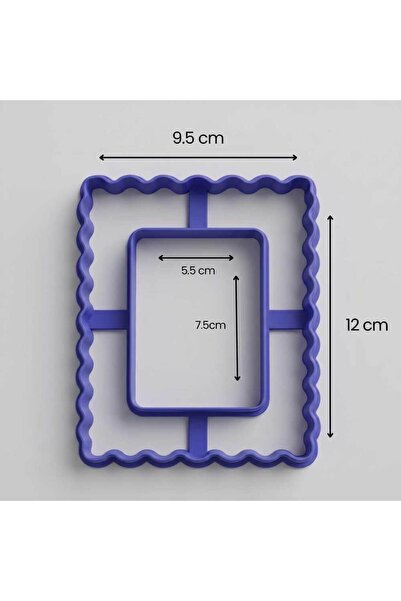 Craftelle Festooned (Biscuit Edge) Photo & Mirror Frame Ceramic Cutter Mold –...