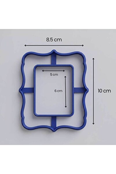 Craftelle Kıvrımlı Tabela Formu Fotoğraf & Ayna Çerçevesi Seramik Kesici Kalı...