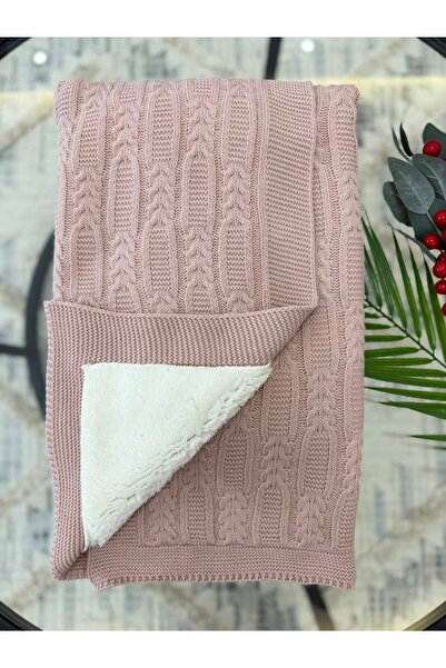 Minizade Luxury Plush Lined Knitwear Baby Blanket, Warm Stroller & Hospital D...