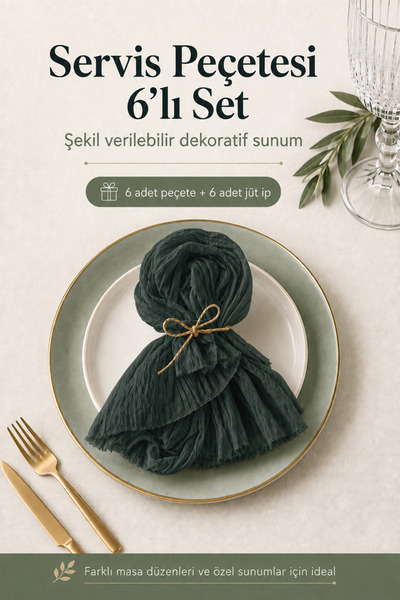 Soft Kare Bohemian Dinner Napkin Set of 6 for Special Occasions – 40×40 cm