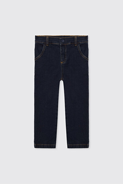 Panço Baby Boy Navy Blue Jeans with Elastic Waist