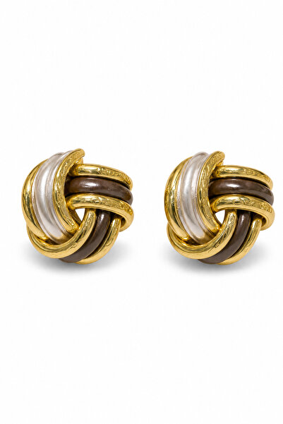 Jack Ferrero Stylish Bijouterie Earrings with Yellow and Gray Color Gradient ...