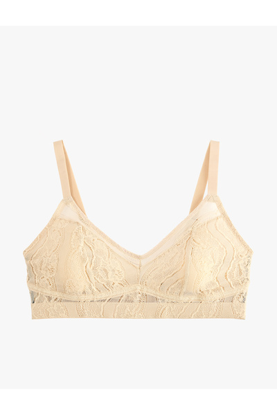 Koton Comfortable Fit Non-Padded Lace Bra Without Underwire