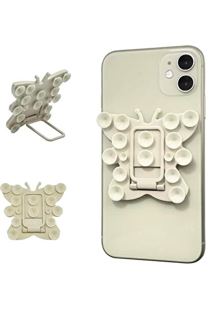 GENERAL Butterfly Suction Cup Phone Stand | 2-Pack Foldable Holder | Universa...