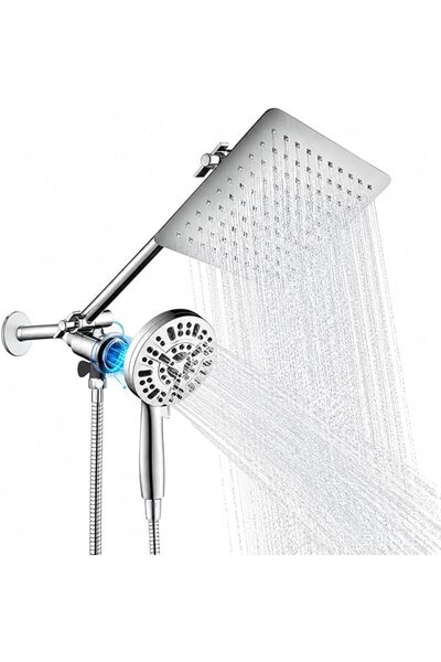GENERAL Magnetic Shower Head Set, High Pressure Handheld Rain Shower Head, 9 ...