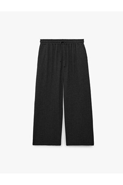 Koton Pantaloni din material textil cu croială confortabilă, buzunare, talie ...