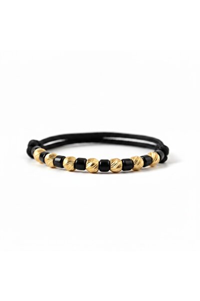OEM Adjustable string ring with miyuki and 7 2mm 14k Gold beads